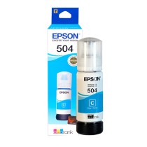 🖨️ Botella de Tinta Epson T504 Cyan 70ml Original