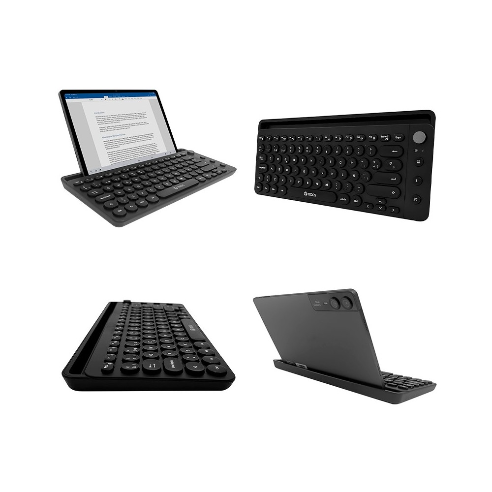 ⌨️ Teclado TEROS TE-4064N | Bluetooth & 2.4GHz - Negro ⌨️ Teclado TEROS TE-4064N | Bluetooth & 2.4GHz - Negro