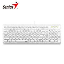 Genius SLIMSTAR Q200 - Teclado Multimedia con Teclas Redondas