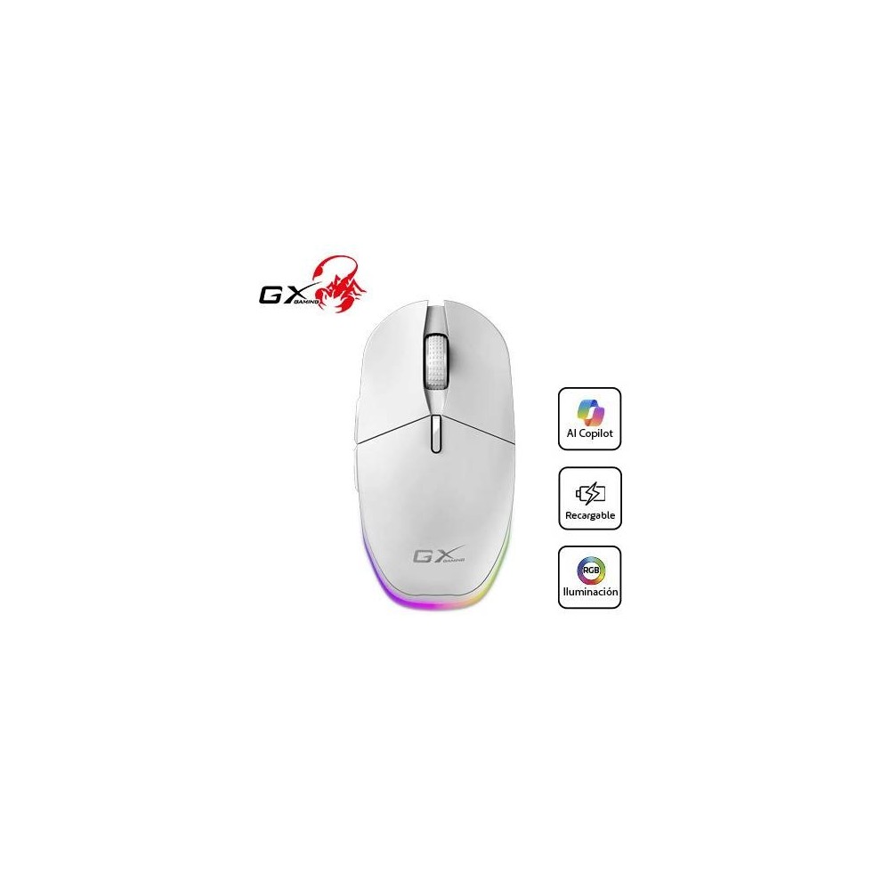 Genius SCORPION M8250 - Mouse Inalámbrico con AI Copilot y RGB Genius SCORPION M8250 - Mouse Inalámbrico con AI Copilot y RGB