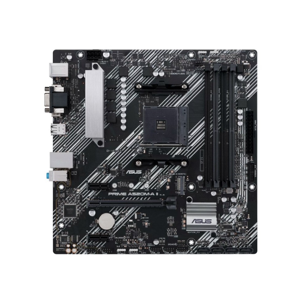 ASUS PRIME A520M-A II/CSM | AMD A520 | Socket AM4 | Micro-ATX
