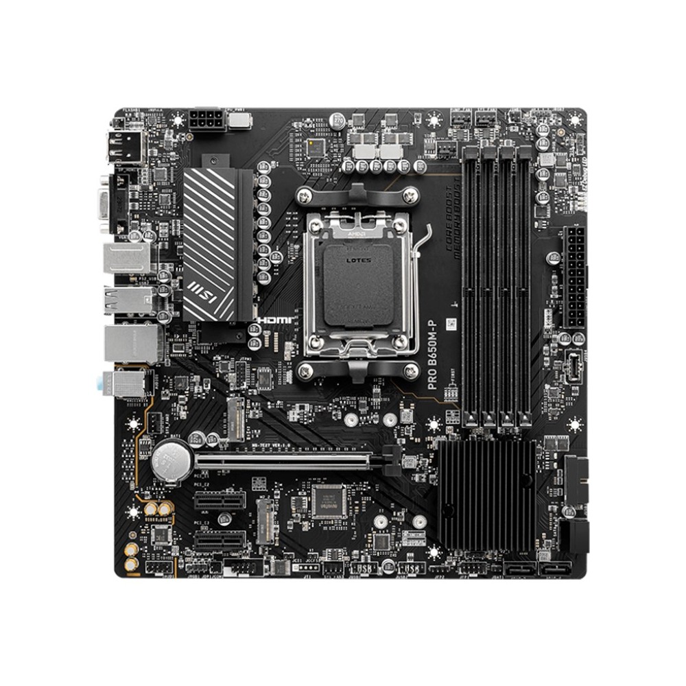 MSI PRO B650M-P | AM5 | DDR5 | PCIe 4.0 | HDMI | Micro-ATX