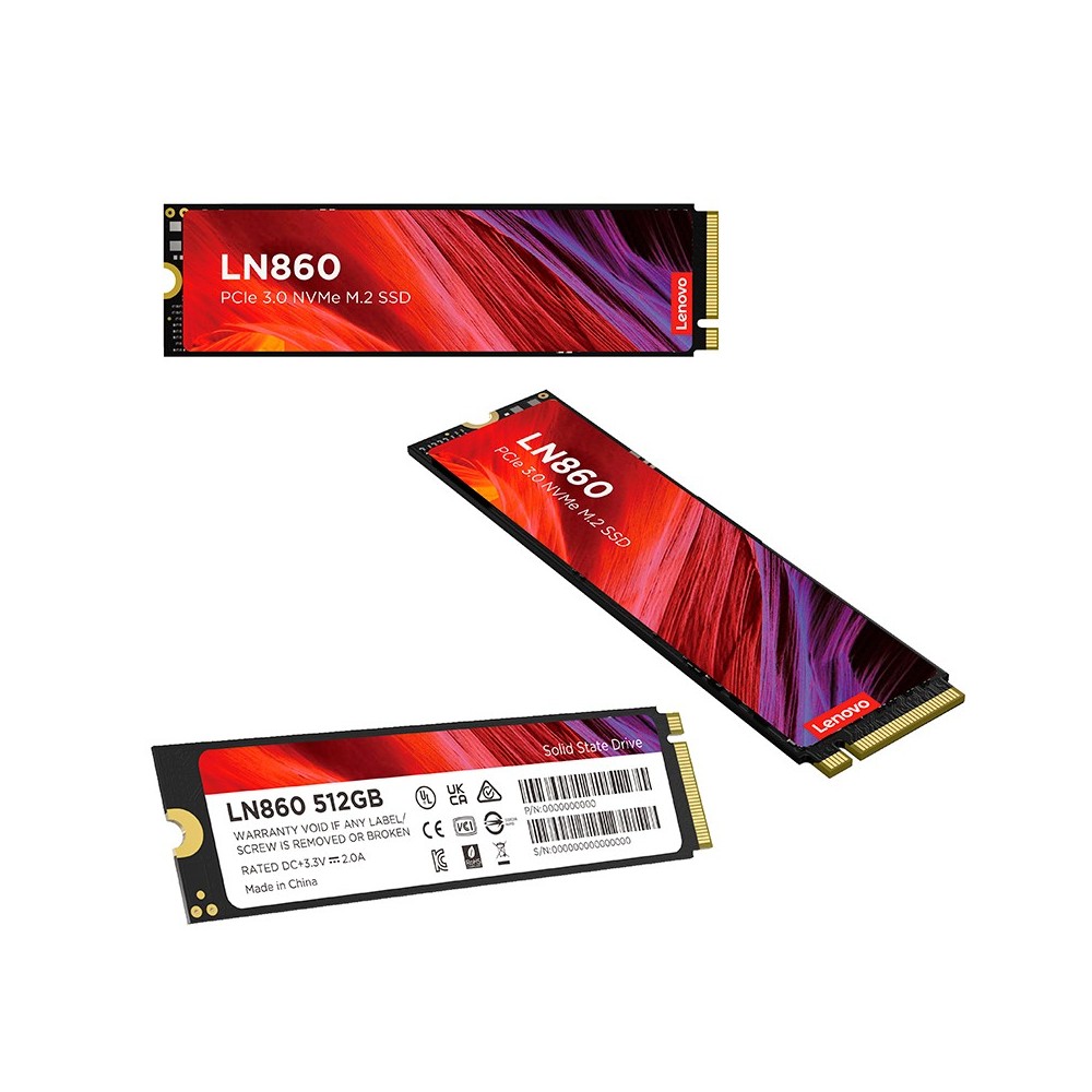 SSD Lenovo LN860 512GB M.2 PCIe Gen 3 | Rápido y Seguro