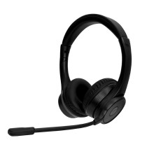 Audífono TEROS TE-8035N - Headset Bluetooth Inalámbrico Negro