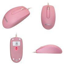 Mouse Óptico TEROS TE-1221S | 1000 DPI, USB, 3 Botones