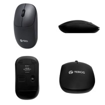Mouse Inalámbrico TEROS TE-1217S | 1000 DPI, USB, 3 Botones