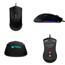 Mouse Gamer TEROS TE-5167N | 12800 DPI | RGB | 8 Botones
